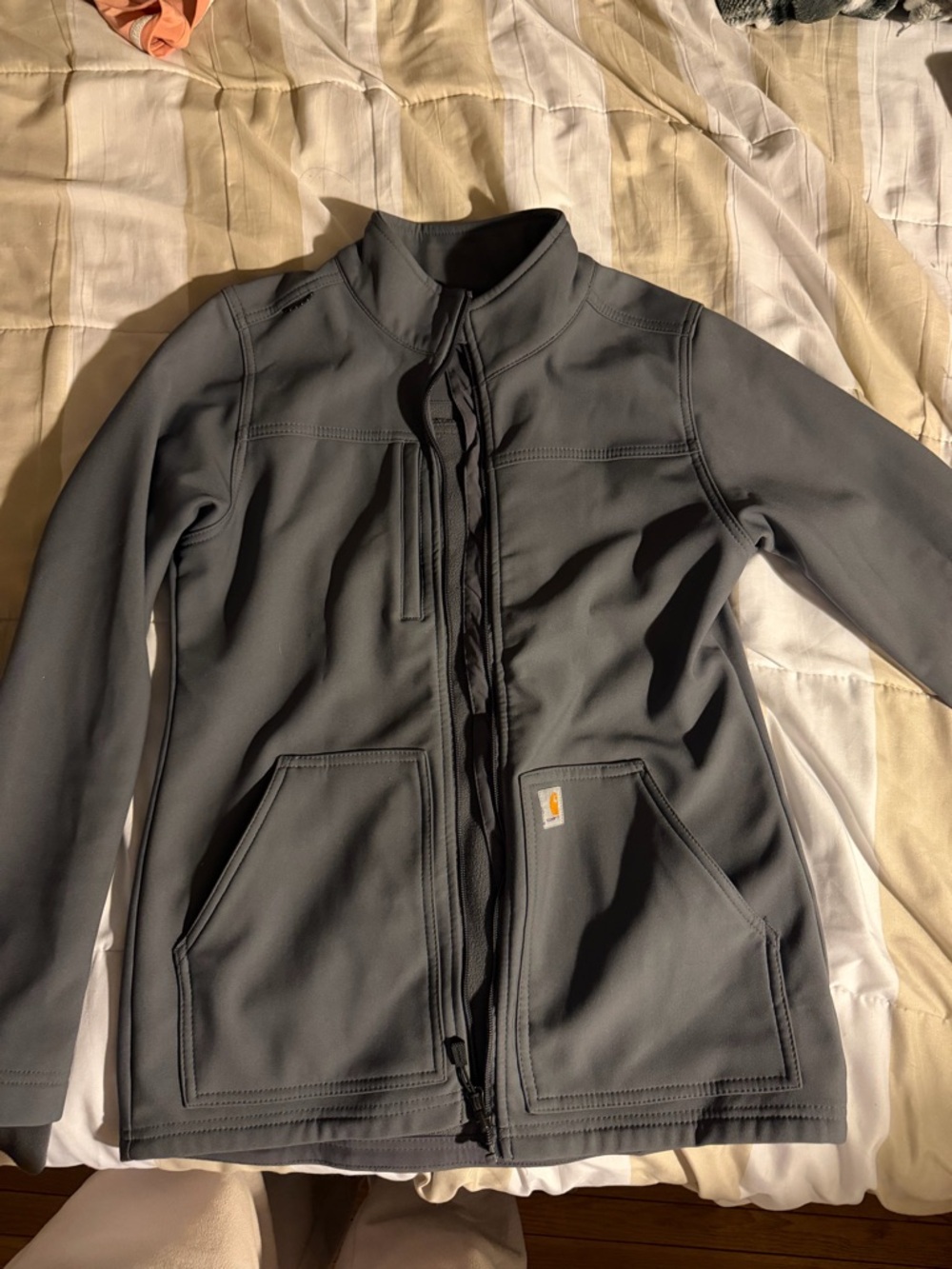 Carhartt Dark Gray Softshell Zip Jacket